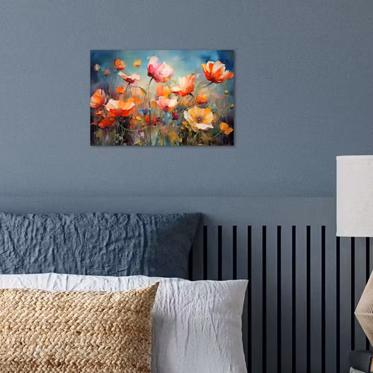 Bloemen - Watercolor - Kunst - Botanisch - Natuur poster papier klein -sfeer2
