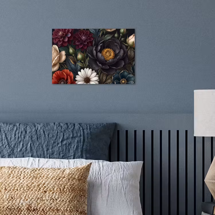 Bloemen - Boeket - Natuur - Klassiek - Weelderig poster papier klein -sfeer2