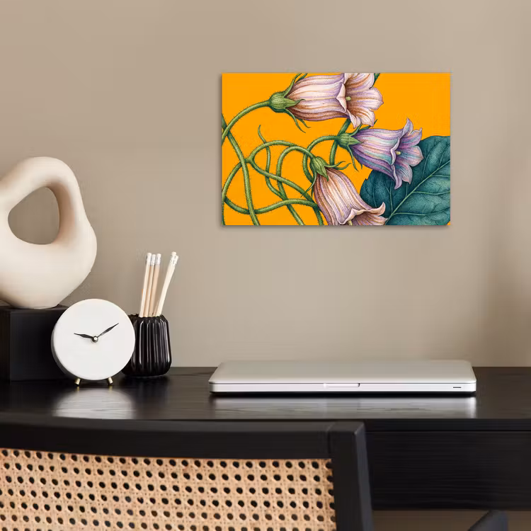 Poster - Blumen – Botanik – Gelb - Bloemen - Botanisch - Geel poster papier klein