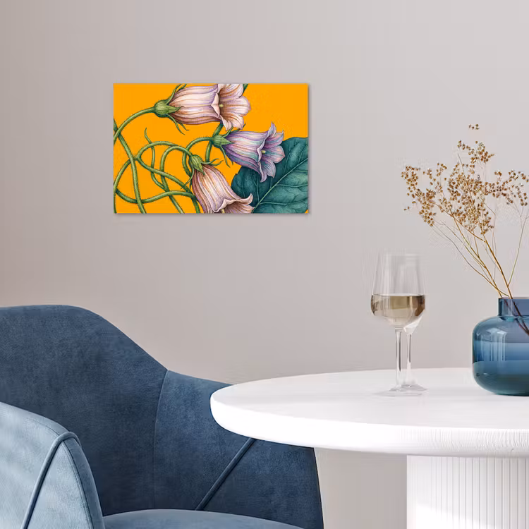 Poster - Blumen – Botanik – Gelb - Bloemen - Botanisch - Geel poster papier klein