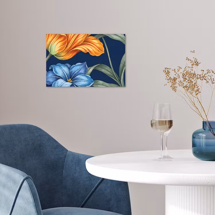 Poster - Blumen – Botanik – Muster - Bloemen - Botanisch - Patroon poster papier klein