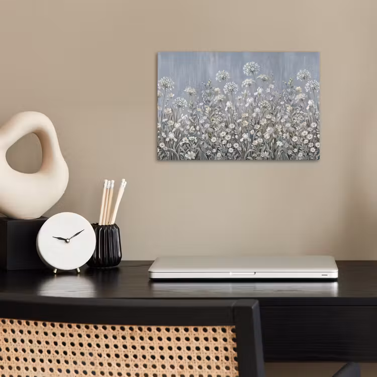 Bloemen - Botanisch - Blauw poster papier klein -sfeer1