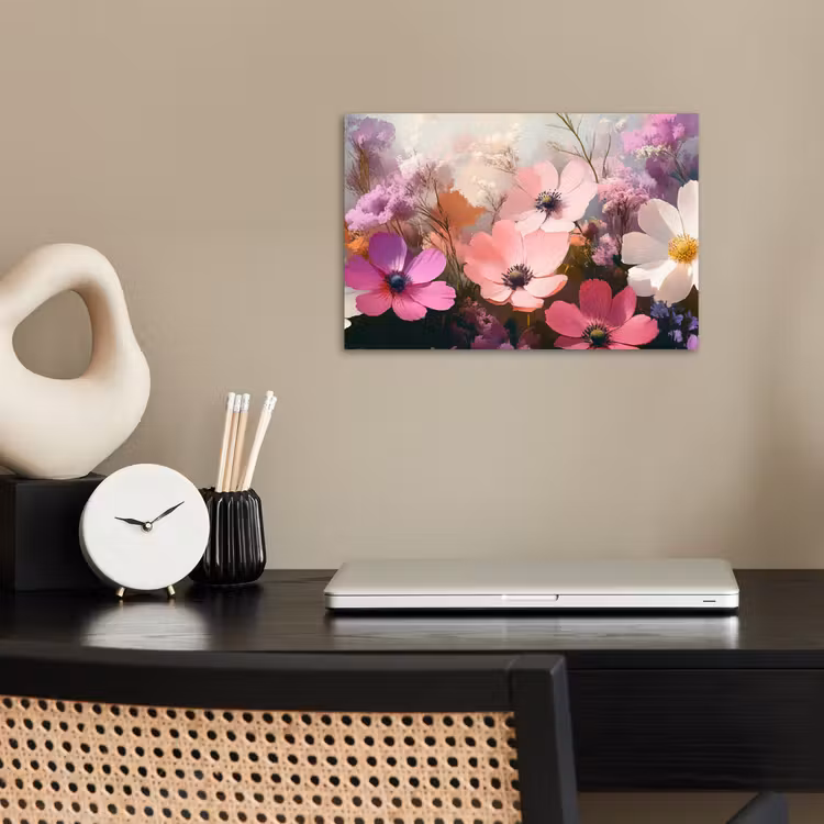 Bloemen - Kleurrijk - Bloei poster papier klein -sfeer1
