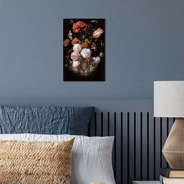 Bloemen - Jan Davidsz de Heem - Tijger - Schilderij - Stilleven - Oude meesters poster papier klein -sfeer2