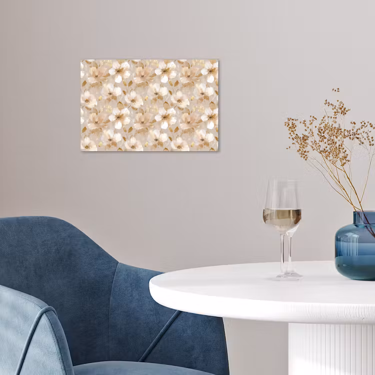 Bloemen - artistiek - Goud poster papier klein 62 -sfeer3