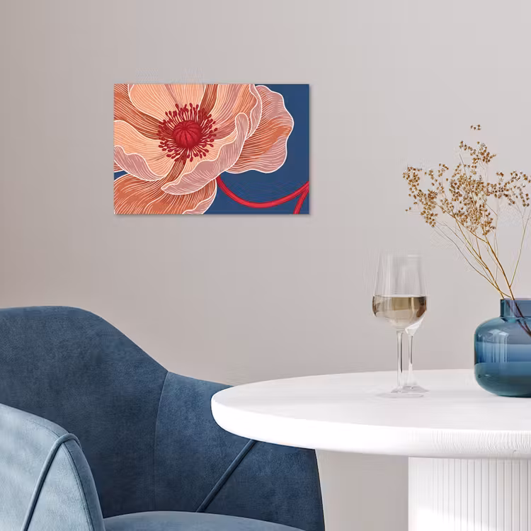 Poster - Blumen – Modern – Abstrakt - Bloemen - Modern - Abstract poster papier klein