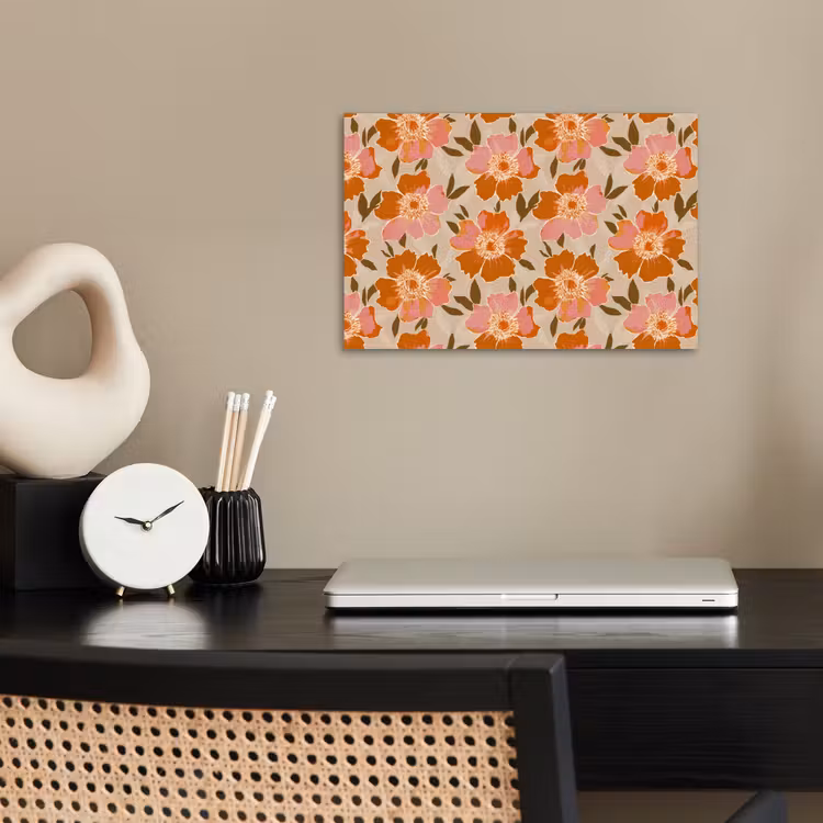 Bloemen - Motief - Retro poster papier klein 62 -sfeer1