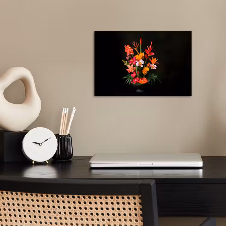 Boeket - Bloemen - Exotisch poster papier klein -sfeer1