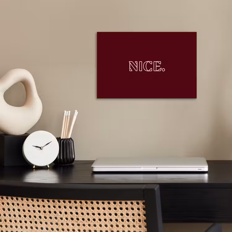 Bordeaux - Nice - minimalistisch poster papier klein -sfeer1