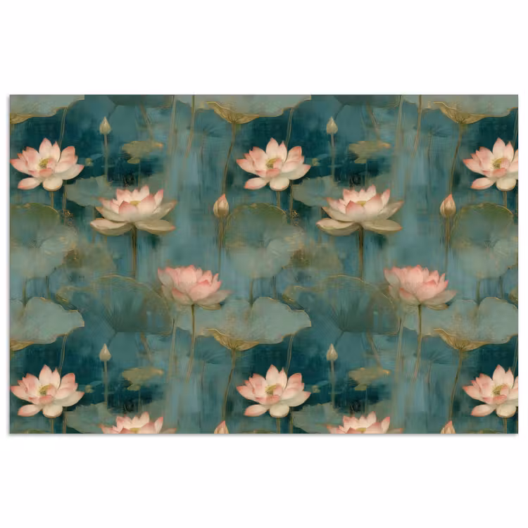 Botanisch - Bloemen - Roze poster papier klein 62 -3d