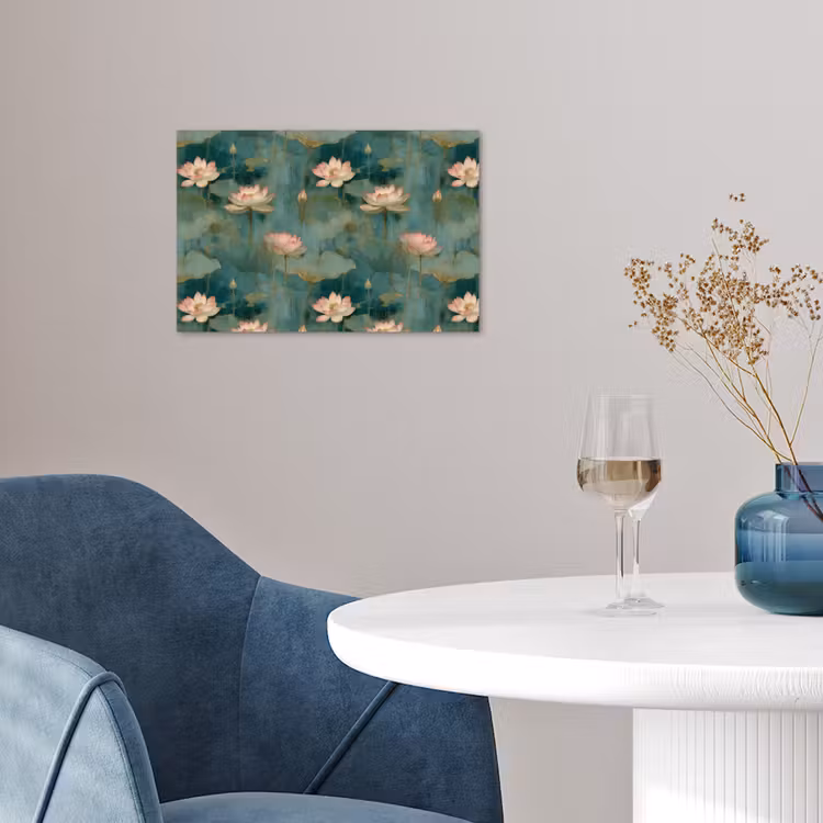 Botanisch - Bloemen - Roze poster papier klein 62 -sfeer3