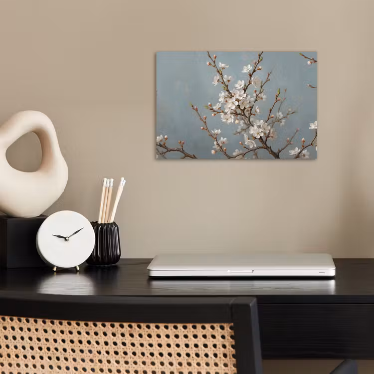 Botanisch - Stilleven - Blauw poster papier klein -sfeer1