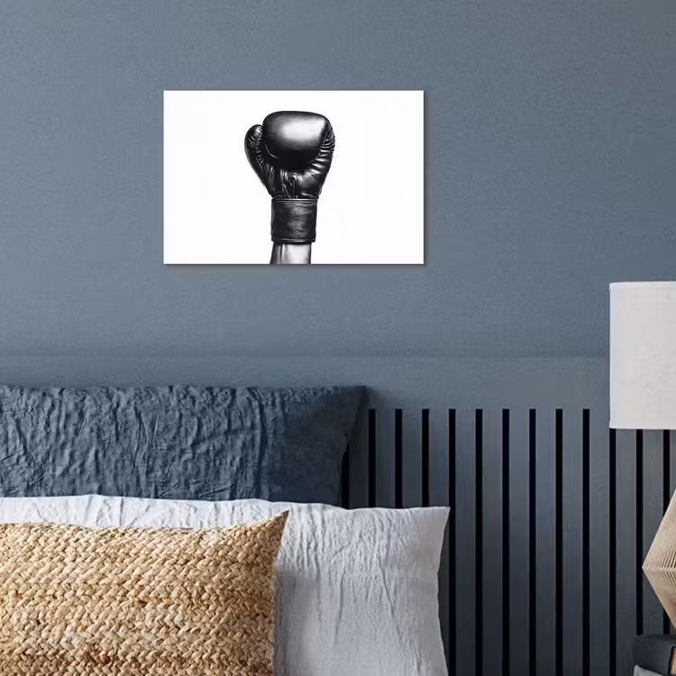 Bokshandschoen - Zwart - Hand poster papier klein -sfeer2