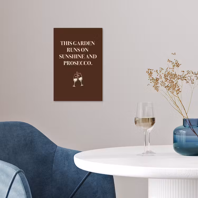 Bruin - Zomer - Quote - Drinken poster papier klein -sfeer3