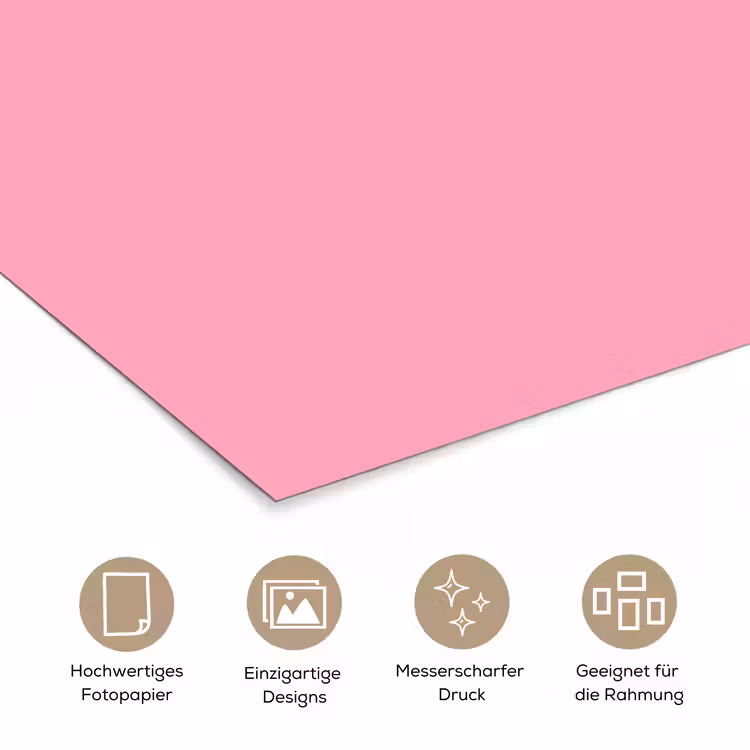 Bubblegum - Pink - Roze poster papier klein 62 -tcloseup_DE