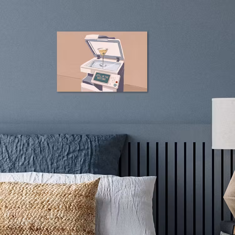 Kantoor - Drank - Humor - Illustratie poster papier klein -sfeer2