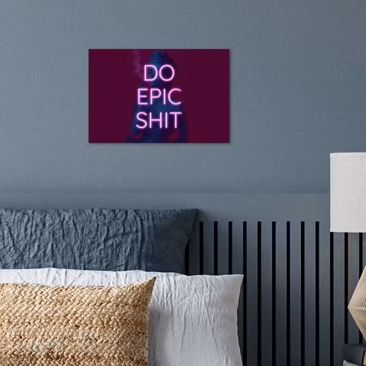 Buste - Neon - LED - Letters poster papier klein -sfeer2