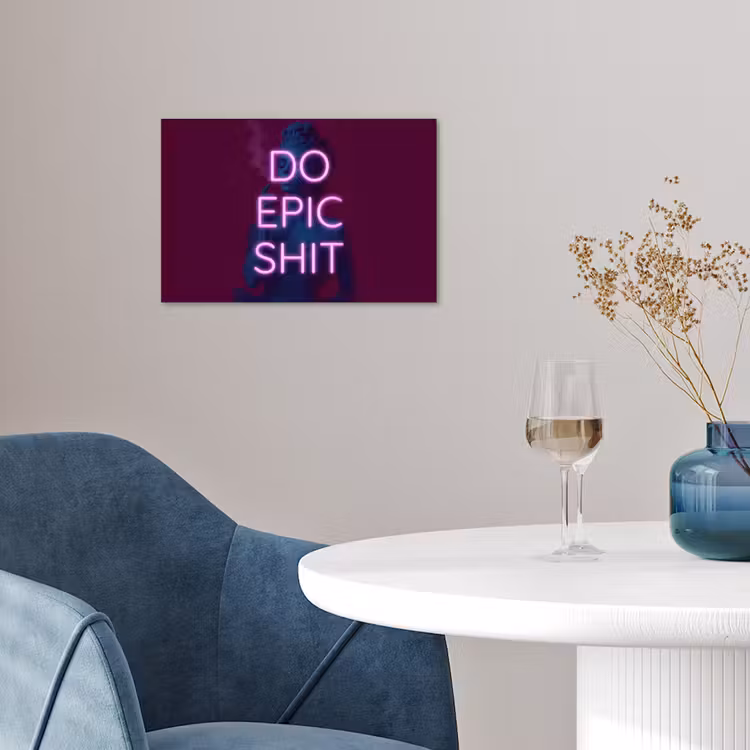 Buste - Neon - LED - Letters poster papier klein -sfeer3
