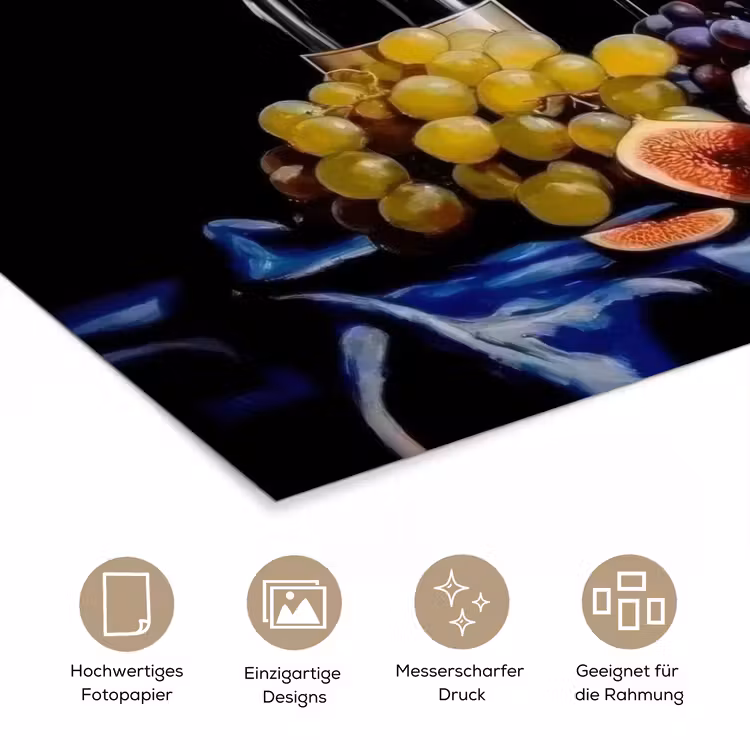 Champagne - Luxe - Oesters poster papier klein -tcloseup_DE