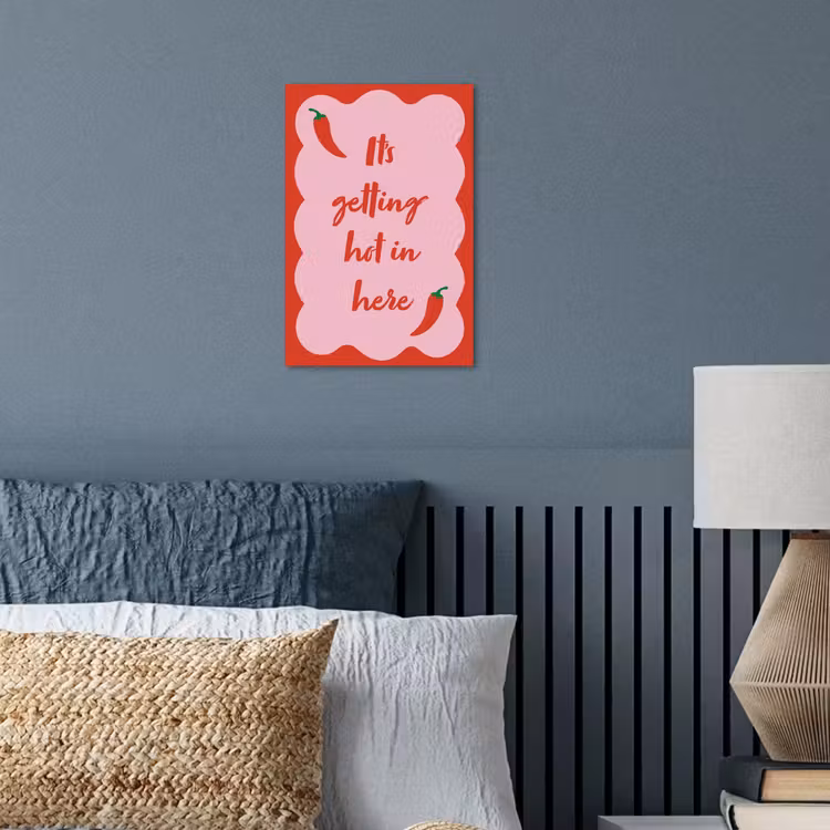 Chilipeper - Red - Hot - Quotes poster papier klein -sfeer2