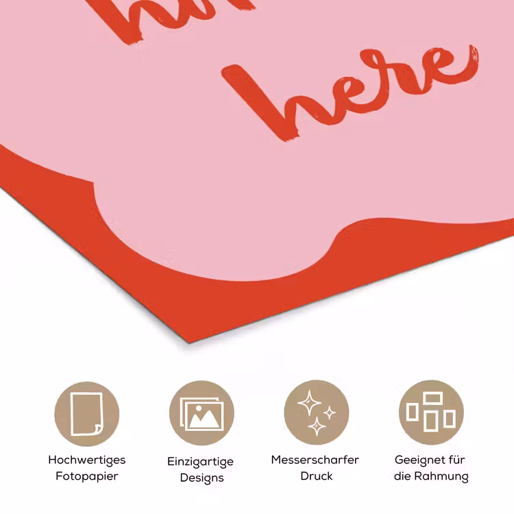 Chilipeper - Red - Hot - Quotes poster papier klein -tcloseup_DE
