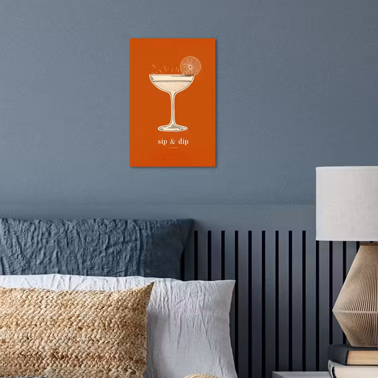 Cocktail - Oranje - Zomer - Quote poster papier klein -sfeer2