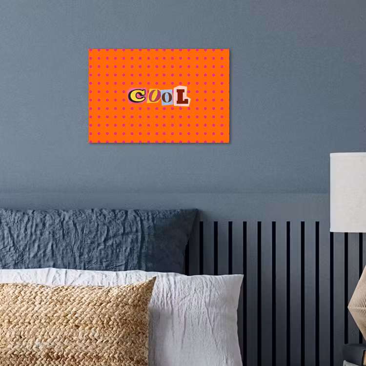 Cool - Stippen - Oranje poster papier klein -sfeer2