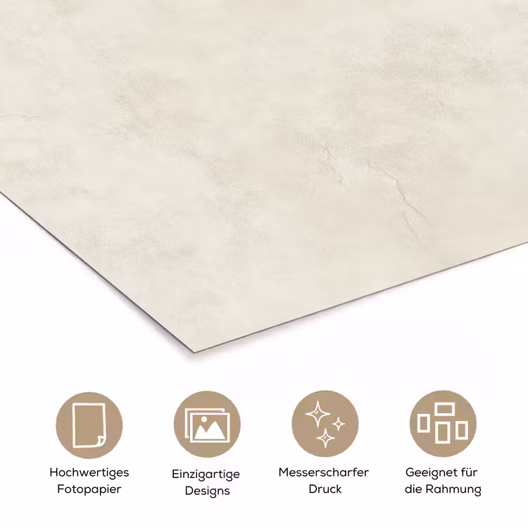 Crème - Egaal - Beton poster papier klein 62 -tcloseup_DE