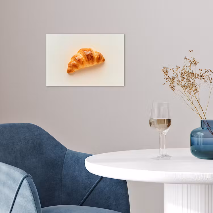 Croissant - Brood - Beige poster papier klein -sfeer3