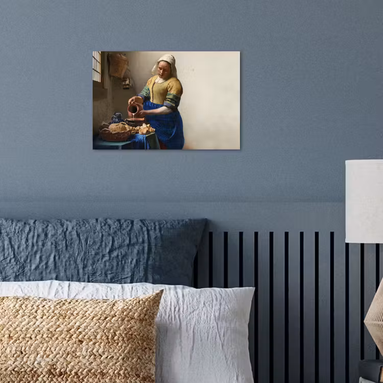 Het melkmeisje - Kunst - Oude meesters - Vermeer poster papier klein -sfeer2