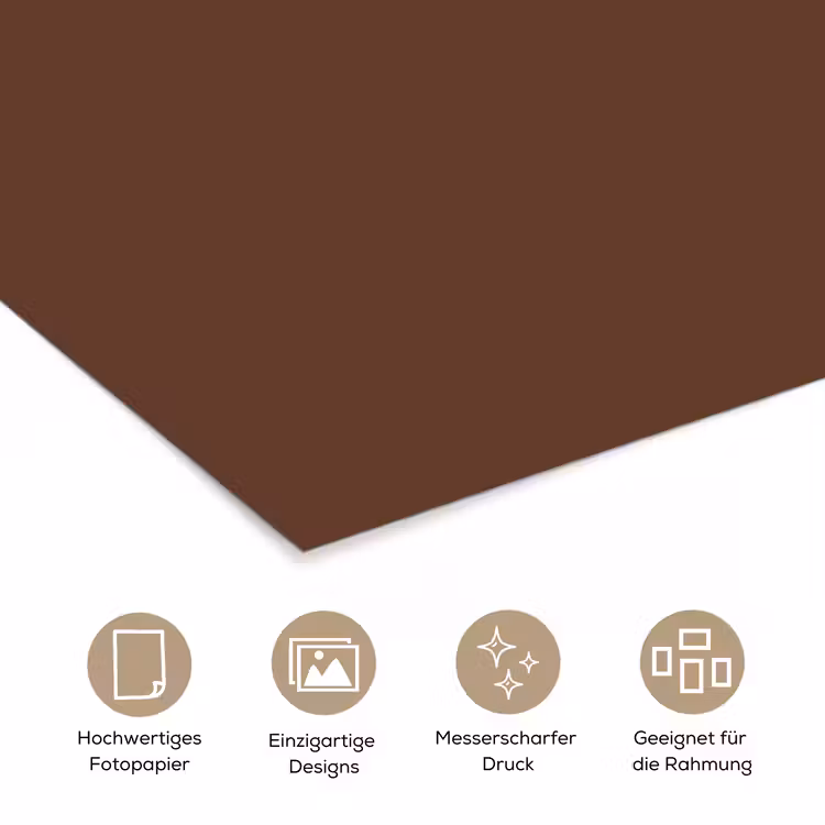 Deep - Clay - Brown - Bruin poster papier klein 62 -tcloseup_DE
