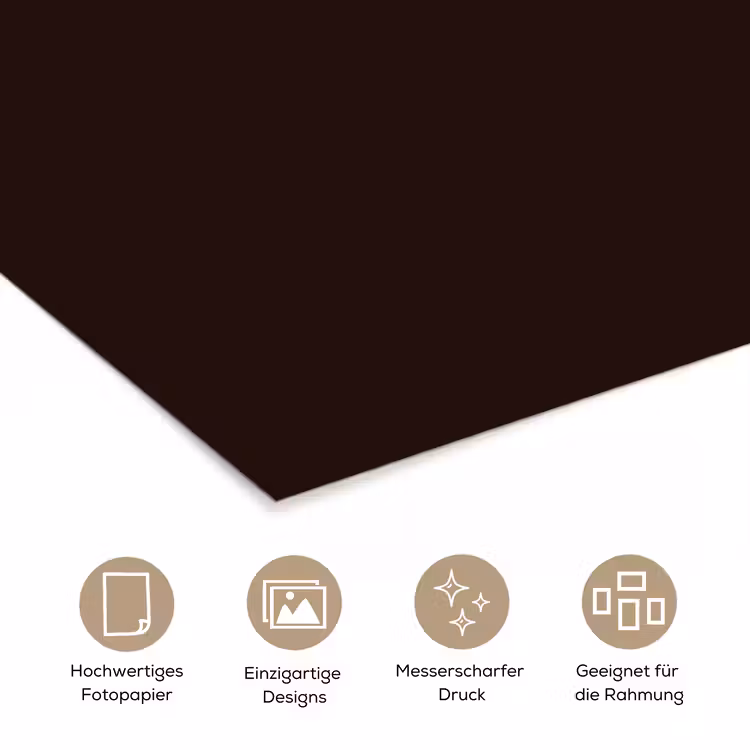 Deep - Obsidian - Bruin poster papier klein 62 -tcloseup_DE
