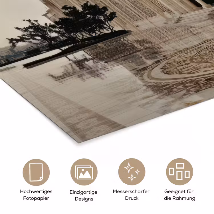 Gouden details - Marmer - Grote bogen poster papier klein -tcloseup_DE