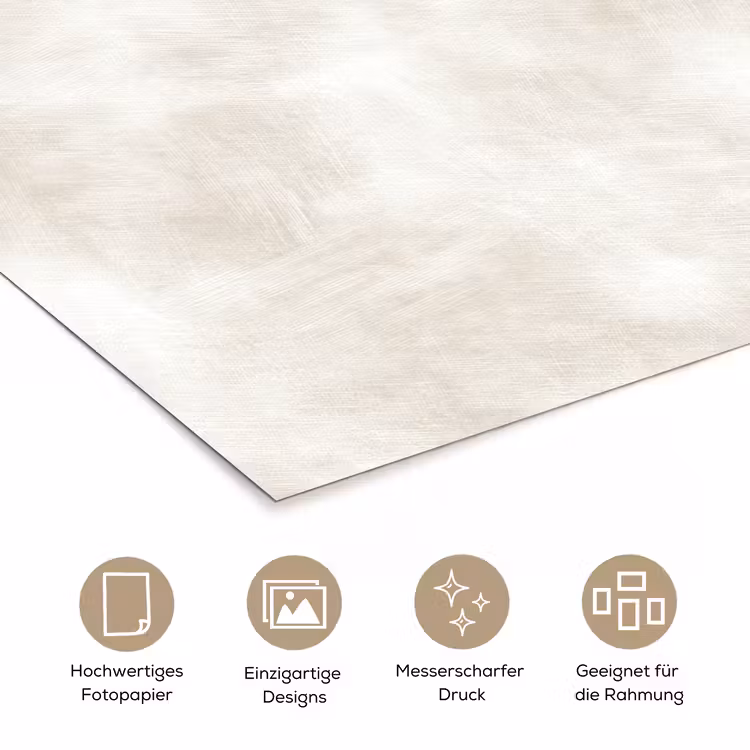 Subtiel - Structuur - Beige poster papier klein 62 -tcloseup_DE