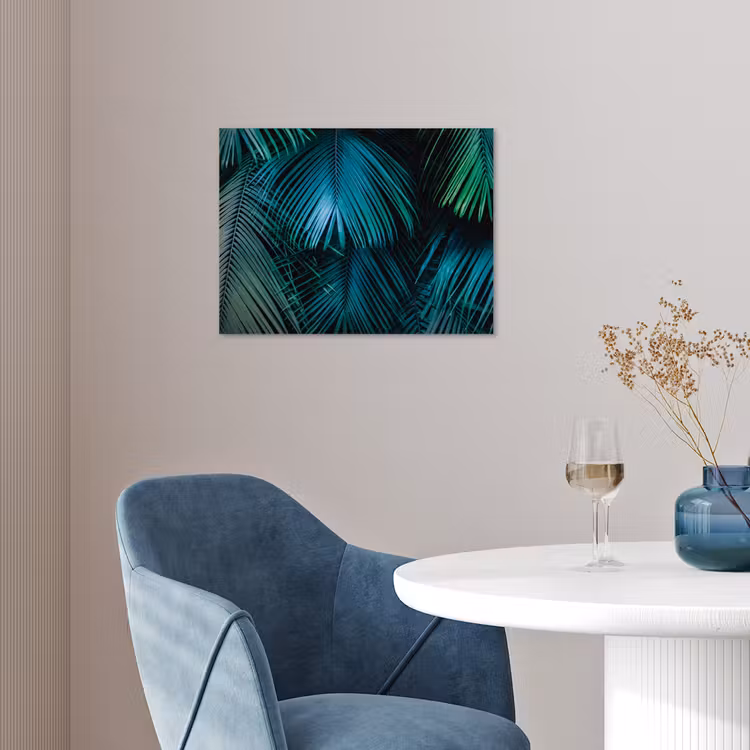 Inductie mat - Jungle - Inductie beschermer - Palmblad - Natuur poster papier klein -sfeer3