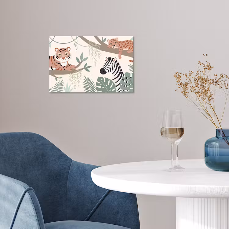 Jungle - Rustiek - Pastel poster papier klein -sfeer3