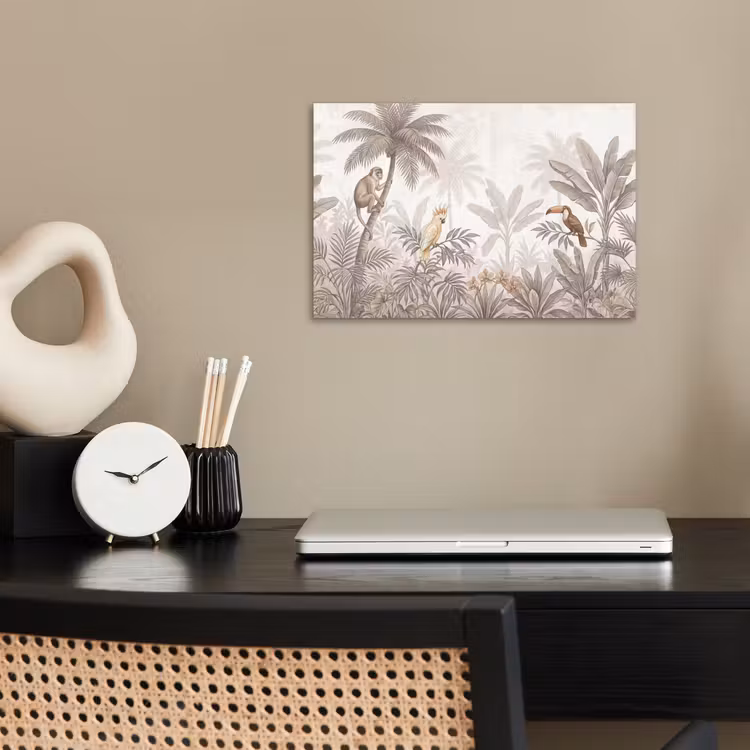 Jungle - Dieren - Palmbomen poster papier klein -sfeer1