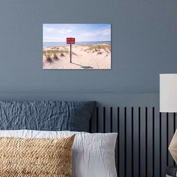 Duin - Bord - Kust - Landschap - Rood poster papier klein -sfeer2