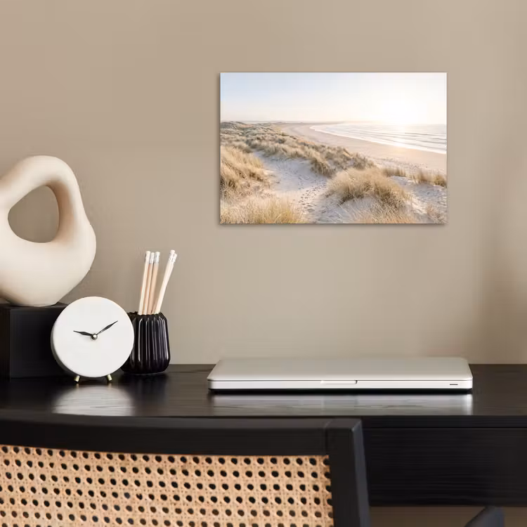 Duinen - Strand - Beige poster papier klein -sfeer1