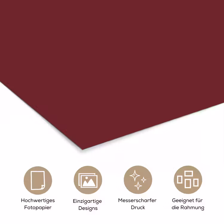 Dark - Garnet - Rood poster papier klein 62 -tcloseup_DE