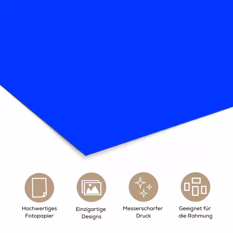 Electric - Blue - Blauw poster papier klein 62 -tcloseup_DE