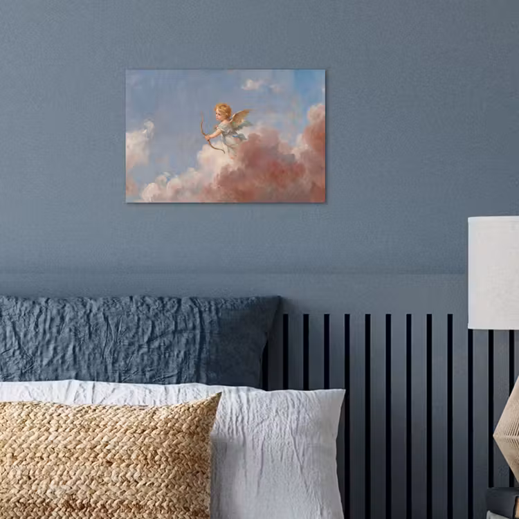 Engel - Pijl en boog - Mythologie - Klassiek poster papier klein -sfeer2