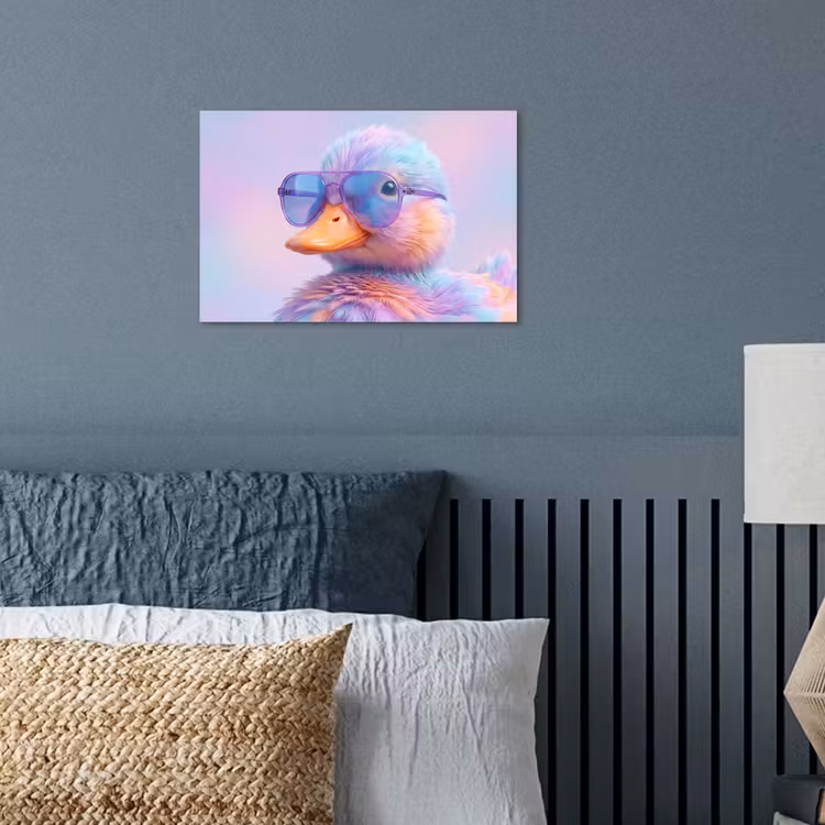 Eend - bril - Pastel poster papier klein -sfeer2