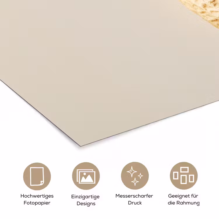 Pinda - Ruw - Beige poster papier klein -tcloseup_DE