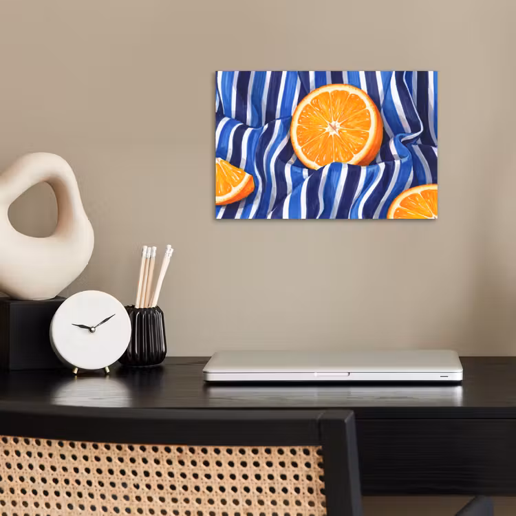 Poster - Essen – Obst – Orange - Eten - Fruit - Oranje poster papier klein