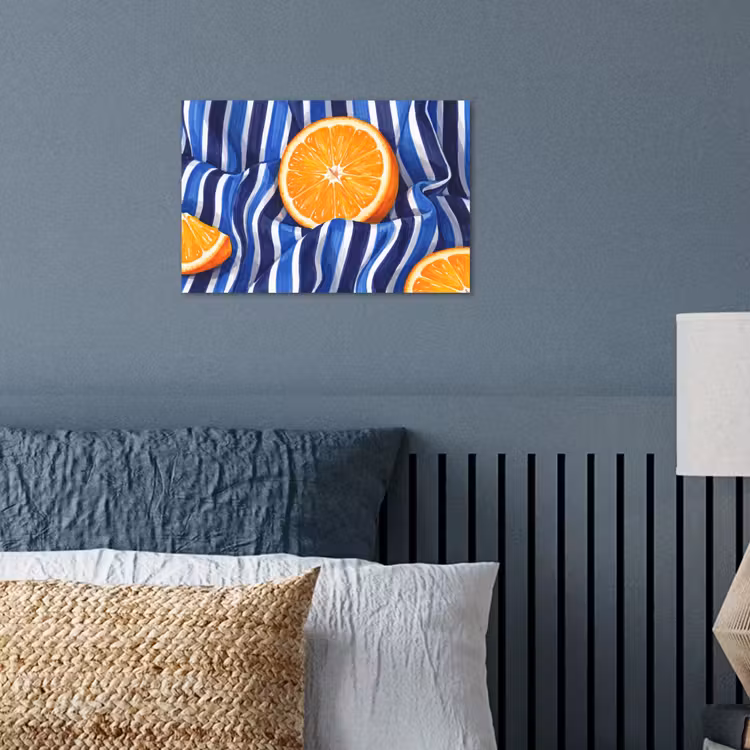 Poster - Essen – Obst – Orange - Eten - Fruit - Oranje poster papier klein