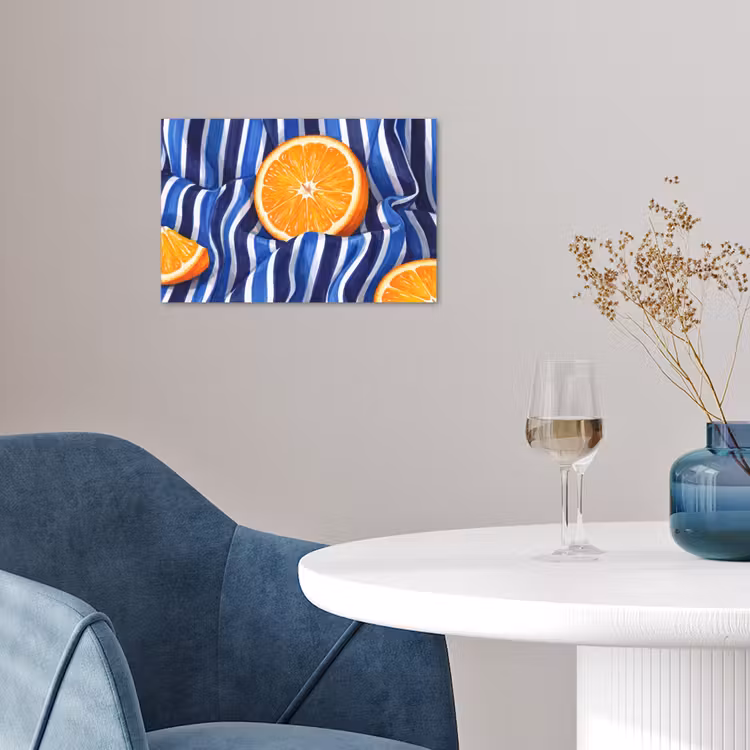 Poster - Essen – Obst – Orange - Eten - Fruit - Oranje poster papier klein