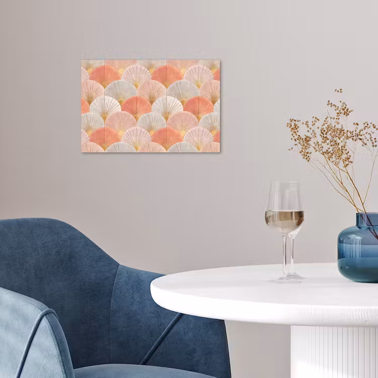Waaiers - Goud - Roze poster papier klein 62 -sfeer3