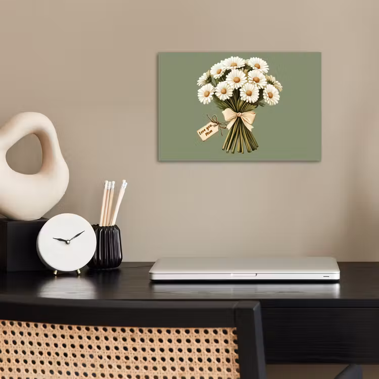 Lint - Boeket - Groen - Quote poster papier klein -sfeer1