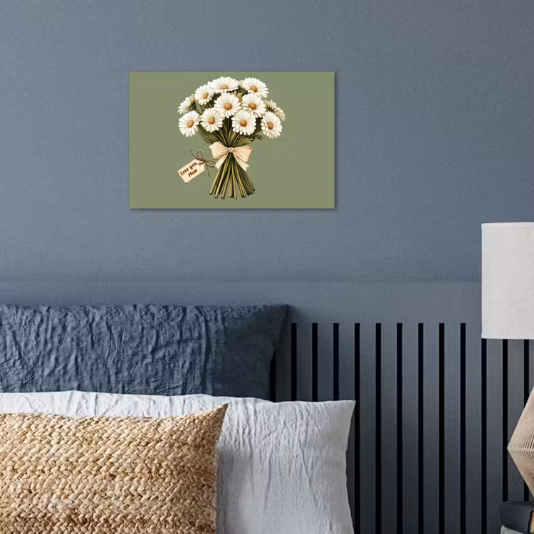 Lint - Boeket - Groen - Quote poster papier klein -sfeer2